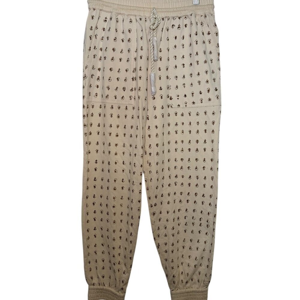 Cleobella Benny Jogger XS Organic Printed Tassel Drawstring Pants - Picture 3 of 6